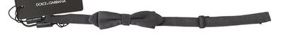 Dolce & Gabbana Elegant Gray Silk Bow Tie - Masuh best bargains 