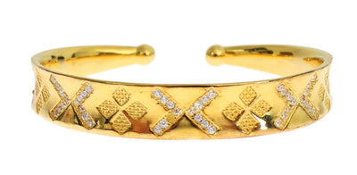 Nialaya Elegant Gold Plated Silver CZ Bracelet - Masuh best bargains 