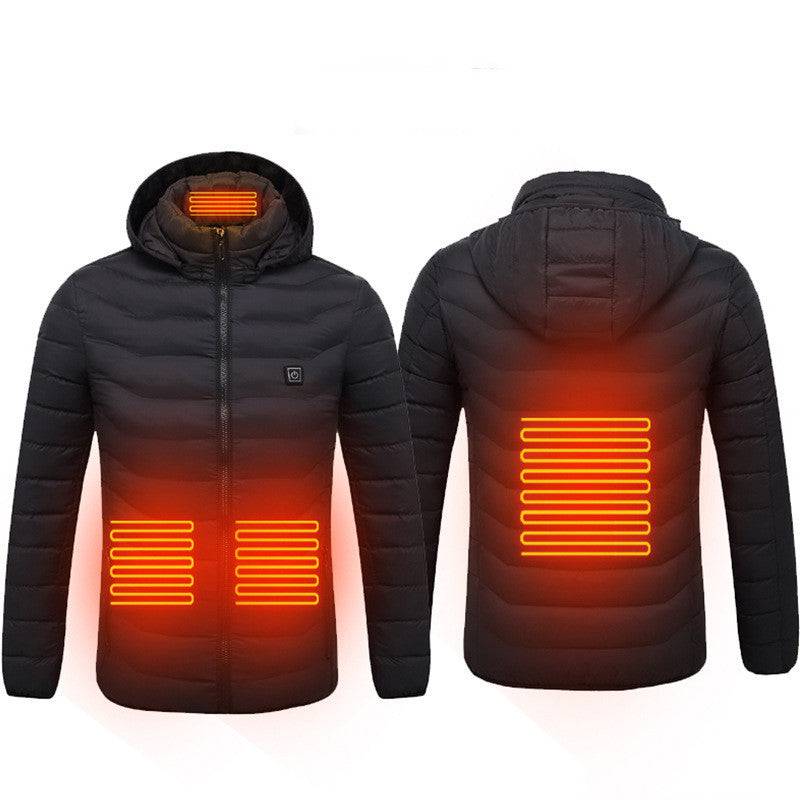 New Heated Jacket Coat USB Electric Jacket Cotton Heater Thermal Clothing - Masuh best bargains 