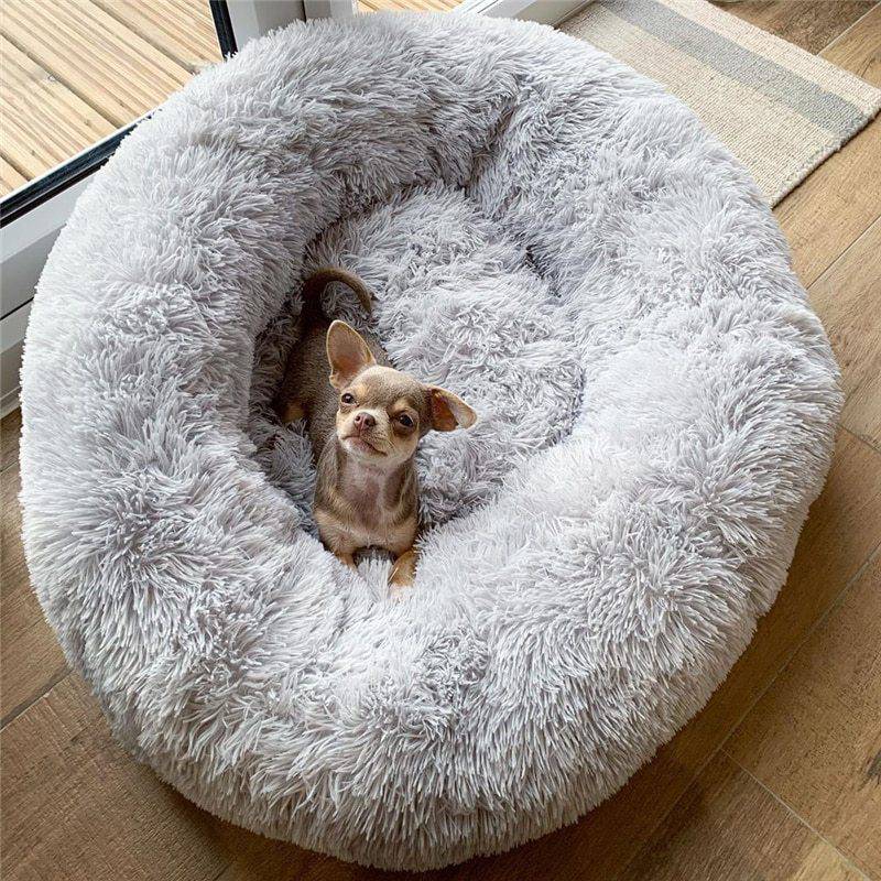 Dog Bed Super Soft Washable Long Plush Pet Kennel Deep Sleep Dog House - Masuh best bargains 