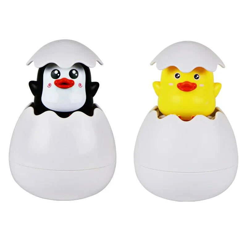 Baby Bathing Toy Kids Cute Duck Penguin Egg Water Spray Sprinkler Bathroom Sprinkling Shower - Masuh best bargains 