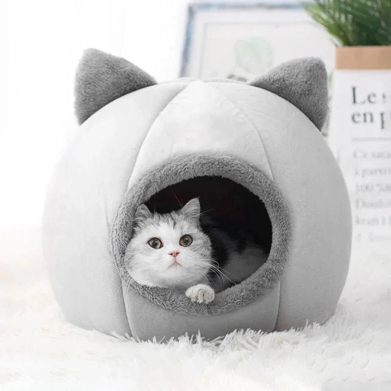 Pet Tent Cave Bed for Cats Small Dogs Self-Warming Cat Tent Bed Cat Hut Comfortable Pet Sleeping Bed - Masuh best bargains 