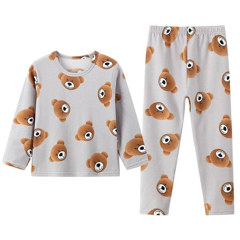 2-piece autumn children's long-sleeved trousers suit boy and girls pajama - Masuh best bargains 