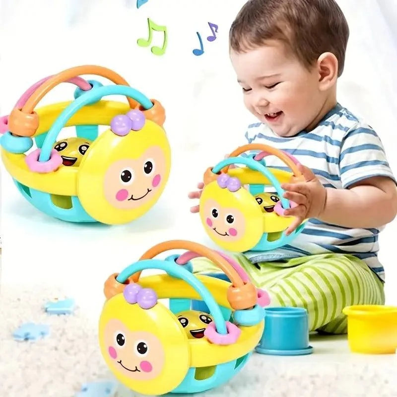 1 Pc 10cm Baby Toy Catch Ball Bendy Baby Walker Rattles Develop Intelligence Ball - Masuh best bargains 