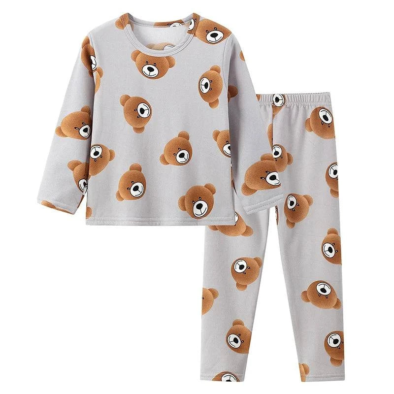 2-piece autumn children's long-sleeved trousers suit boy and girls pajama - Masuh best bargains 