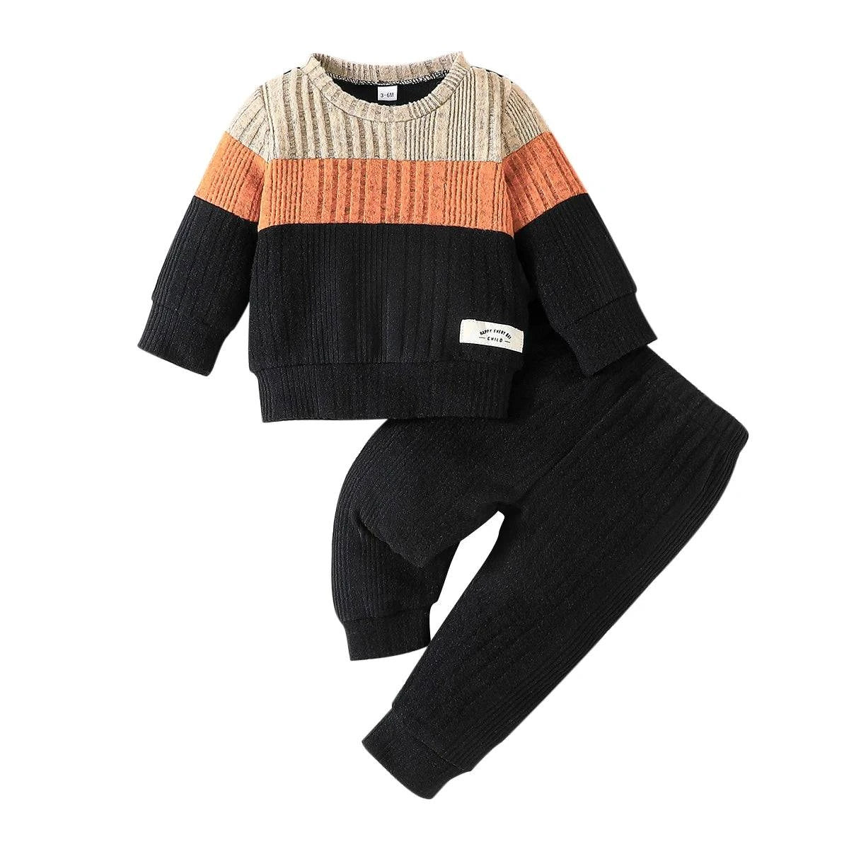 Baby Long Sleeve Warm Sweater and Long pant Outfit - Masuh best bargains 