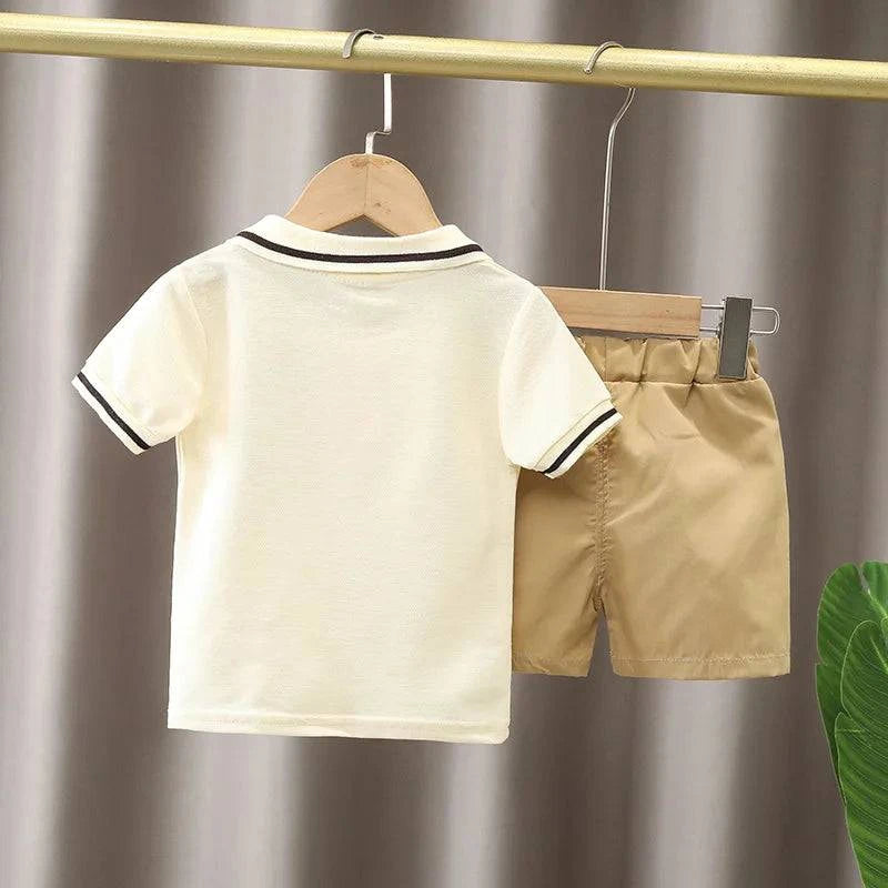 Baby Boy Clothes Set T-shirt+Shorts Kids Boy Summer Clothing Set - Masuh best bargains 