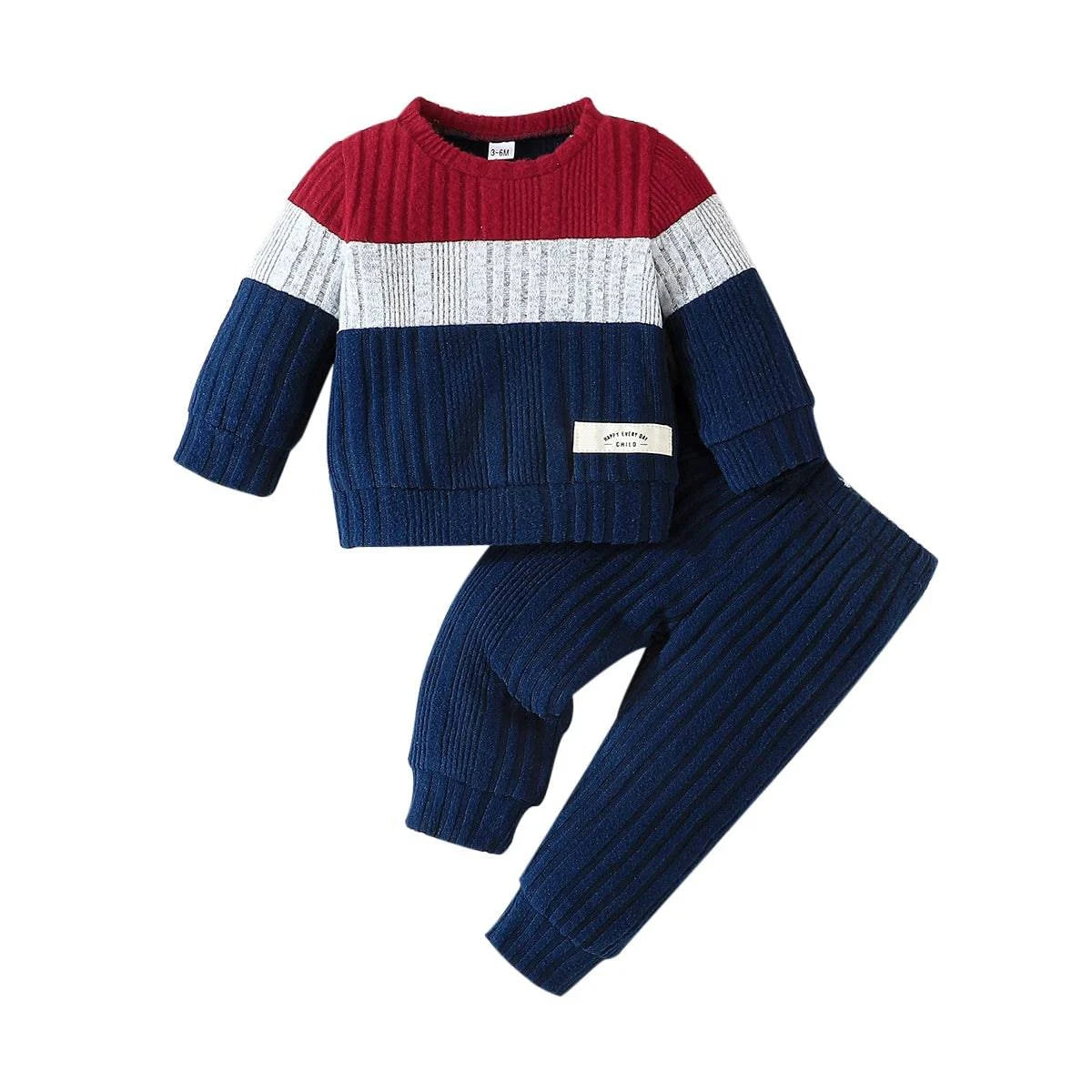 Baby Long Sleeve Warm Sweater and Long pant Outfit - Masuh best bargains 