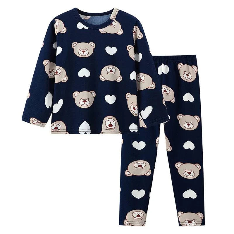 2-piece autumn children's long-sleeved trousers suit boy and girls pajama - Masuh best bargains 