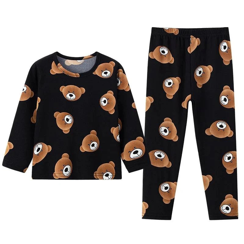 2-piece autumn children's long-sleeved trousers suit boy and girls pajama - Masuh best bargains 