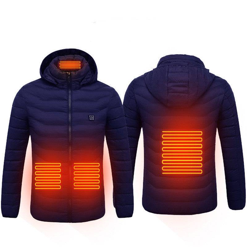 New Heated Jacket Coat USB Electric Jacket Cotton Heater Thermal Clothing - Masuh best bargains 